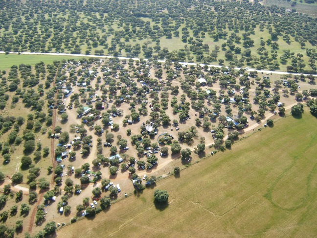 La Romería de Setenil vista desde el aire. Foto: JOSÉ DURÁN